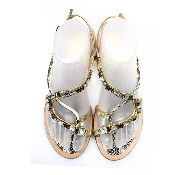 VC Signature Gold Crystal Sandals...Sz: 7 - Picture 2 of 5